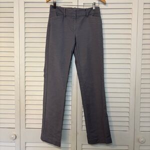Ann Taylor Factory Curvy Straight Leg Pants Women’s Size 0 Gray Trouser Work